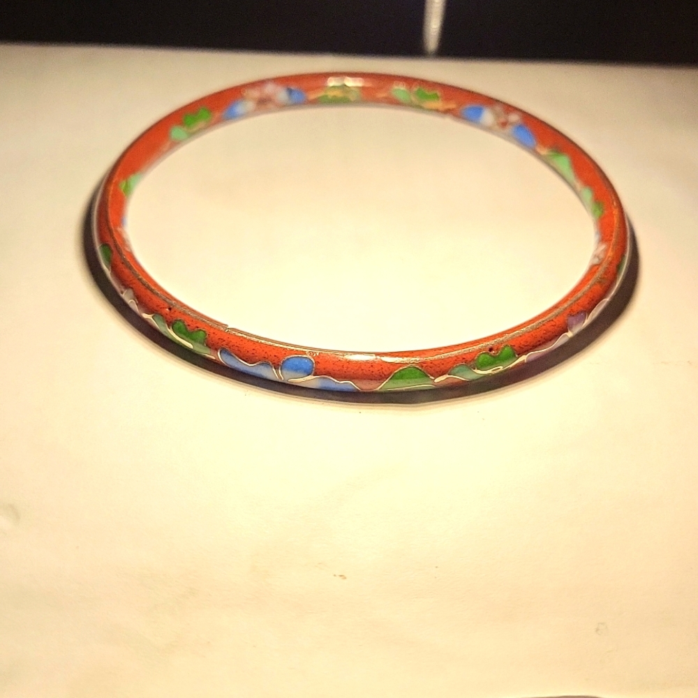 Vintage cloissone bangle (large)